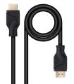 Cable HDMI 2.1 8K Nanocable 10.15.8300  HDMI Macho - HDMI Macho  50cm  Negro