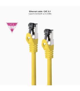 Cable De Red RJ45 SSTP Nanocable 10.20.2001-Y Cat.8.1  1m  Amarillo