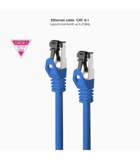 Cable De Red RJ45 SSTP Nanocable 10.20.2002-BL Cat.8.1  2m  Azul