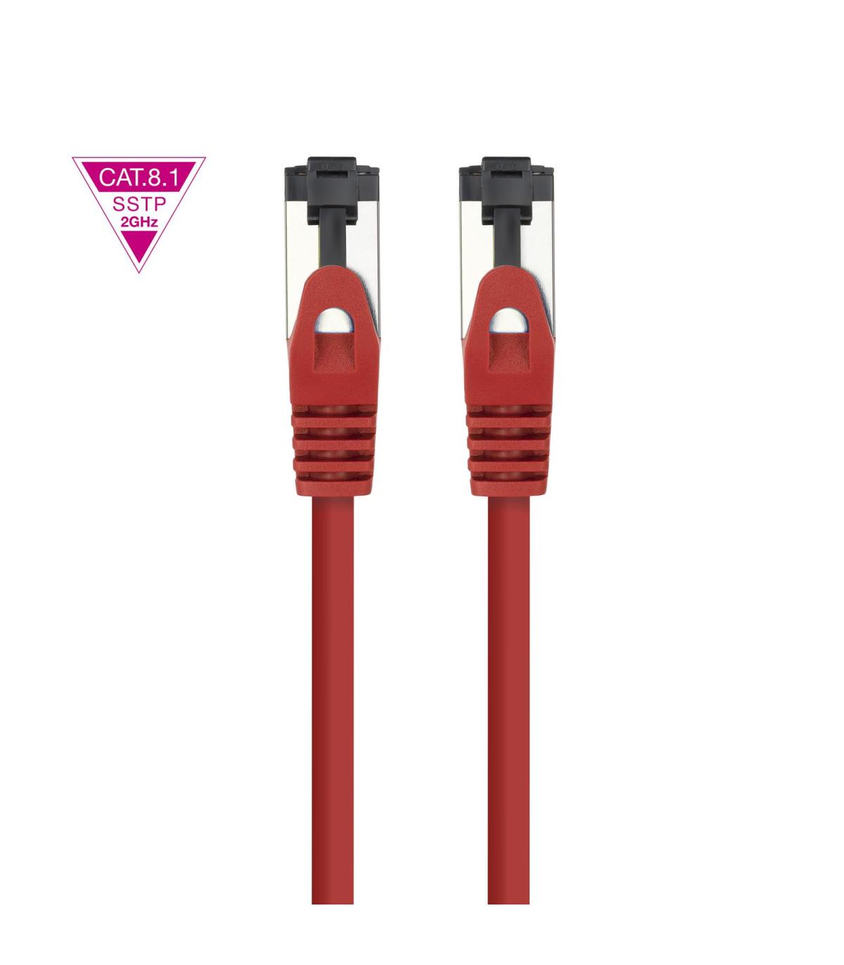 Cable De Red RJ45 SSTP Nanocable 10.20.2002-R Cat.8.1  2m  Rojo