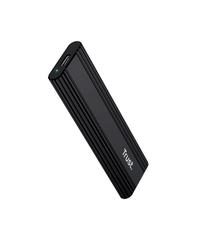 Caja Externa Para Disco SSD M.2 Trust 25806  USB 3.2 Gen2  Sin Tornillos