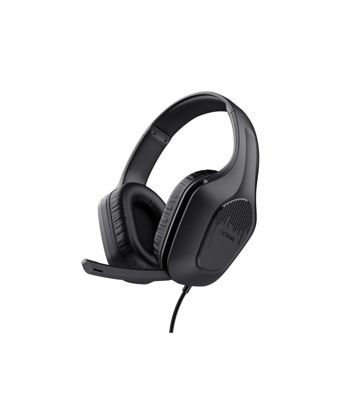 Auriculares Gaming Con Micrfono Trust Gaming GXT 417 Zirox  Jack 3.5  Negros