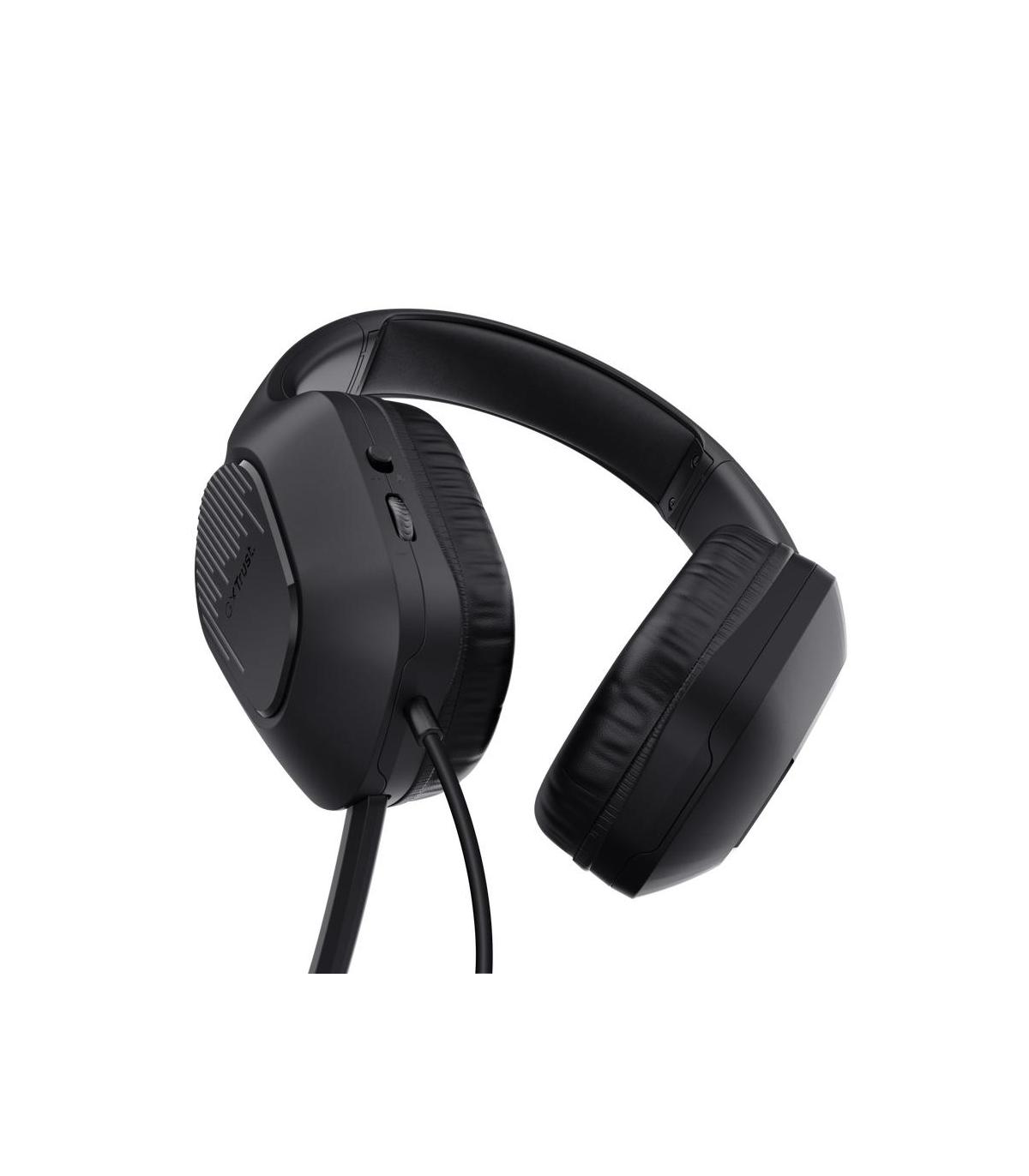 Auriculares Gaming Con Micrfono Trust Gaming GXT 417 Zirox  Jack 3.5  Negros