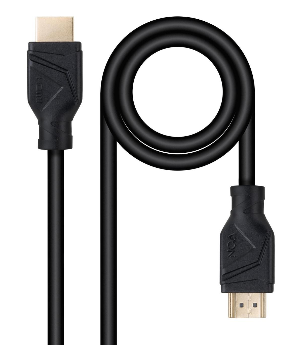 Cable HDMI 2.1 8K Nanocable 10.15.8301  HDMI Macho - HDMI Macho  1m  Negro