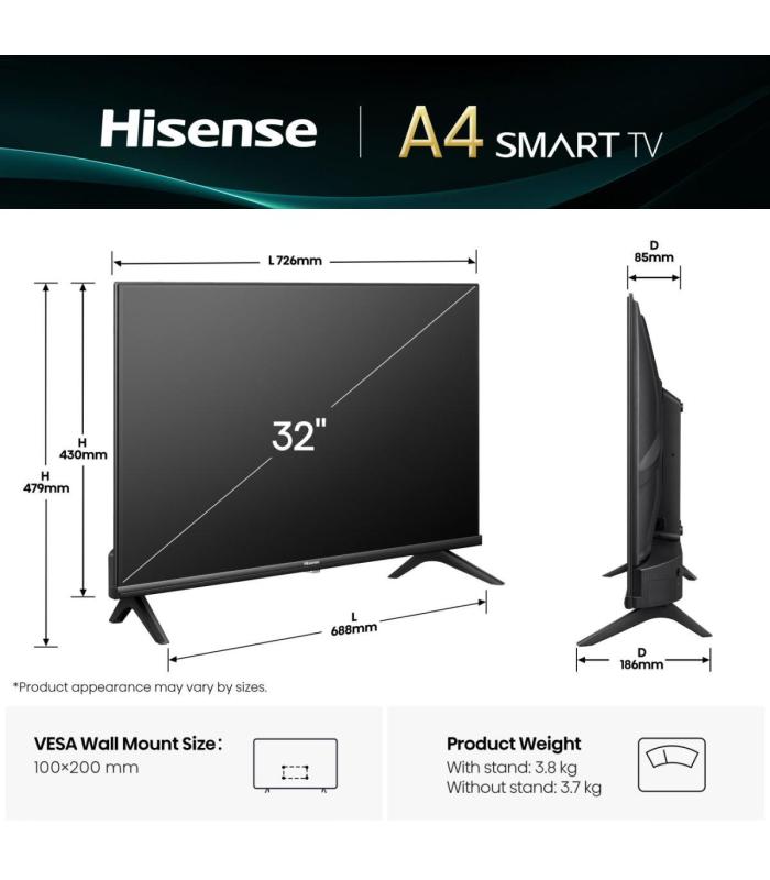 Hisense 32A4Q TV 32" HD STV DOLBY DTS