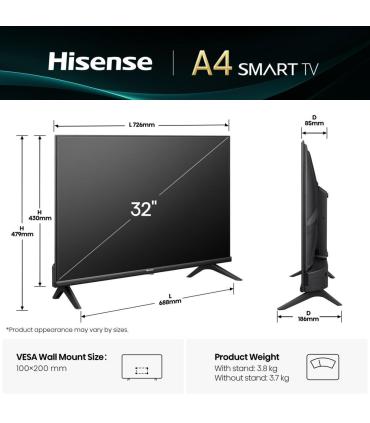 Hisense 32A4Q TV 32" HD STV DOLBY DTS