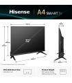 Hisense 32A4Q TV 32" HD STV DOLBY DTS