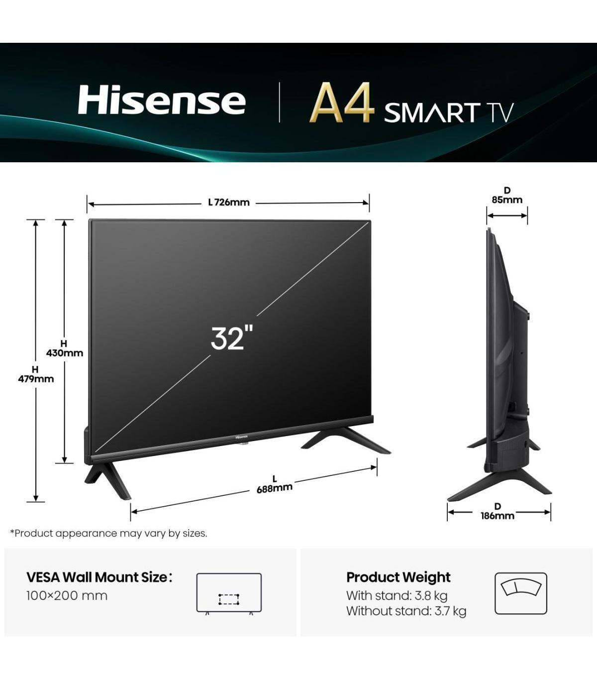 Hisense 32A4Q TV 32" HD STV DOLBY DTS