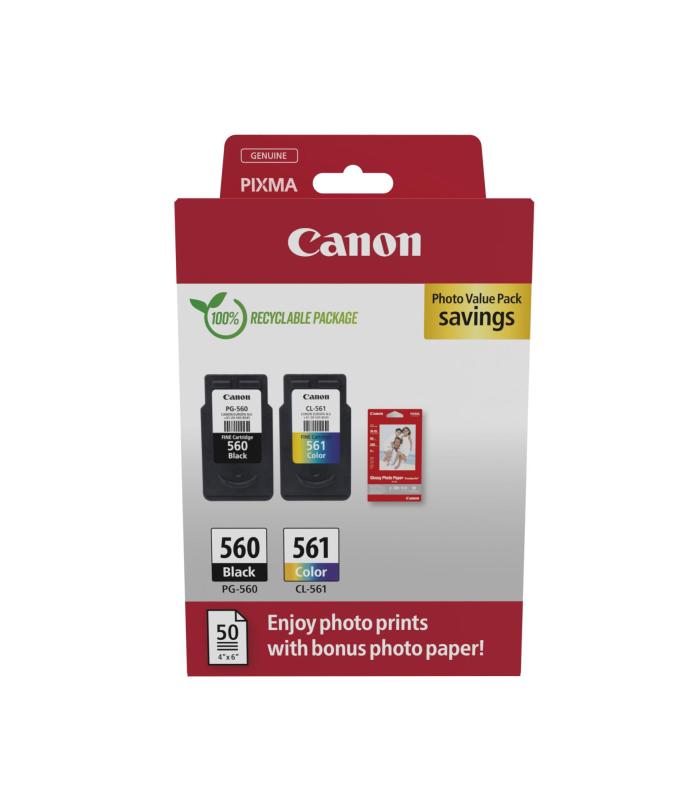 CARTUCHO CANON PG-560 CL-561 MULTIPACK + PAPEL