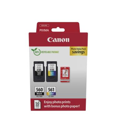 CARTUCHO CANON PG-560 CL-561 MULTIPACK + PAPEL