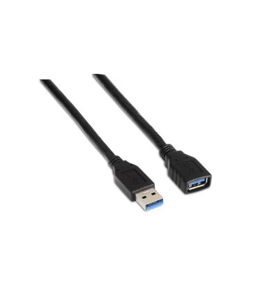Cable Alargador USB 3.0 Aisens A105-0042  USB Macho - USB Hembra  Hasta 9W  625Mbps  2m  Negro