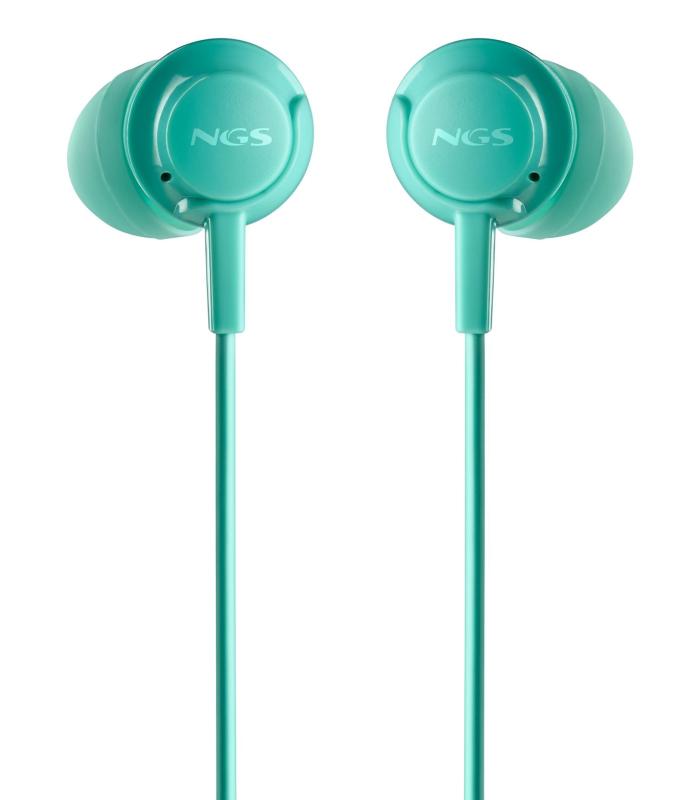 Auriculares Intrauditivos NGS Cross Drift  Con Micrfono  Jack 3.5  Verdes