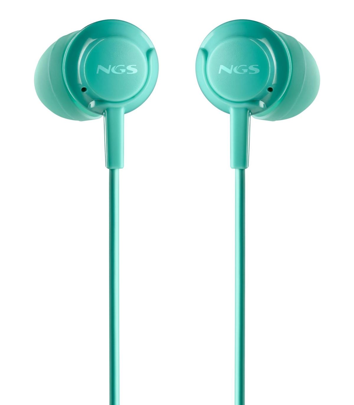 Auriculares Intrauditivos NGS Cross Drift  Con Micrfono  Jack 3.5  Verdes