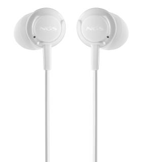 Auriculares Intrauditivos NGS Cross Drift  Con Micrfono  Jack 3.5  Blancos