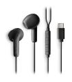 Auriculares Intrauditivos NGS Cross Glide  Con Micrfono  USB Tipo-C  Negros