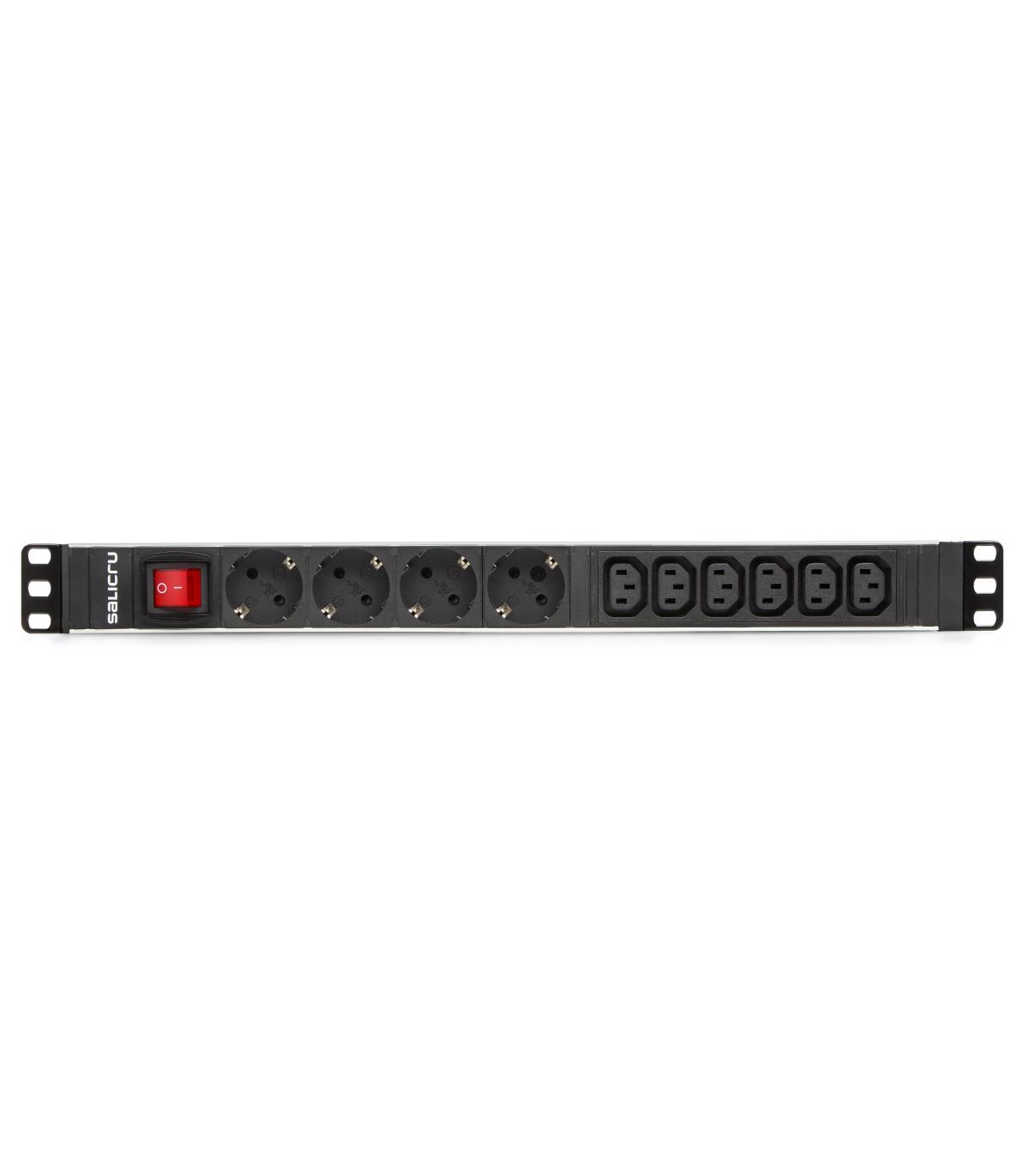 REGLETA SALICRU SPS. 4+6TOMAS 4F+6F PDU SCH+C13 C14 680CA000006