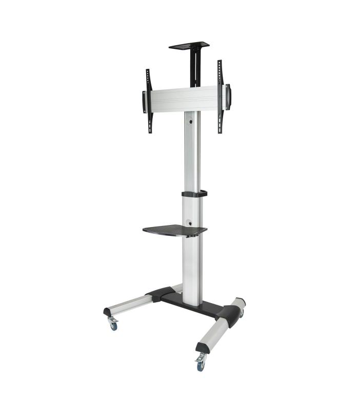 Soporte De Suelo Inclinable  Ajustable Con Ruedas TooQ FS1870M-B Para TV De 37-70'  Hasta 50kg