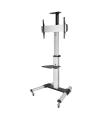 Soporte De Suelo Inclinable  Ajustable Con Ruedas TooQ FS1870M-B Para TV De 37-70'  Hasta 50kg