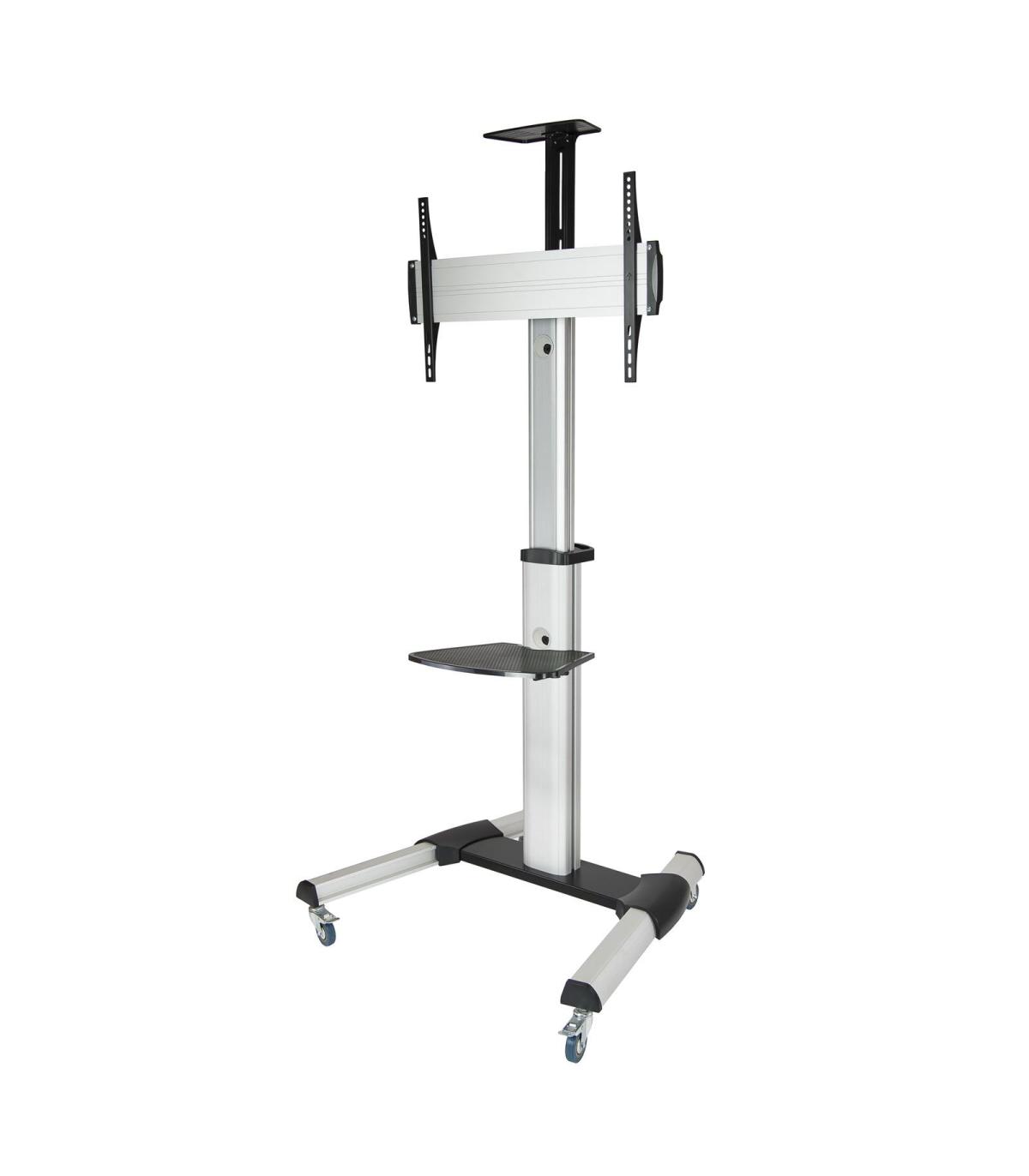 Soporte De Suelo Inclinable  Ajustable Con Ruedas TooQ FS1870M-B Para TV De 37-70'  Hasta 50kg