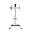 Soporte De Suelo Inclinable  Ajustable Con Ruedas TooQ FS1870M-B Para TV De 37-70'  Hasta 50kg
