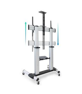 Soporte De Suelo Inclinable  Ajustable Con Ruedas TooQ FS20300M-B Para TV De 60-100'  Hasta 100kg