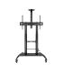 Soporte De Suelo Con Ruedas Inclinable  Nivelable TooQ FS20404HM-B Para TV De 60-100'  Hasta 100kg