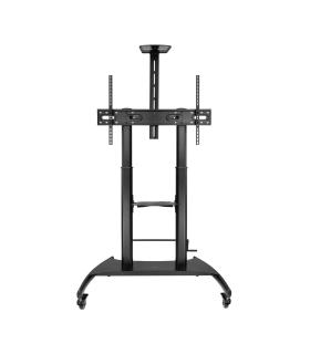 Soporte De Suelo Con Ruedas Inclinable  Nivelable TooQ FS20404HM-B Para TV De 60-100'  Hasta 100kg