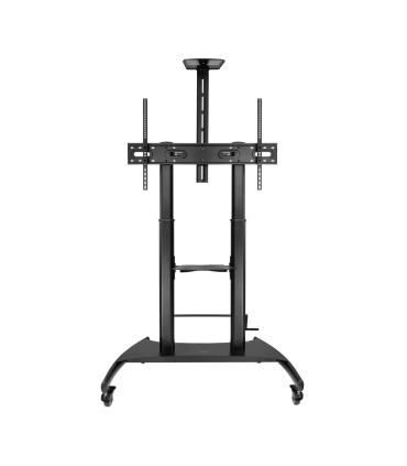 Soporte De Suelo Con Ruedas Inclinable  Nivelable TooQ FS20404HM-B Para TV De 60-100'  Hasta 100kg