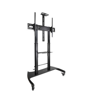 Soporte De Suelo Con Ruedas Inclinable  Nivelable TooQ FS20404HM-B Para TV De 60-100'  Hasta 100kg