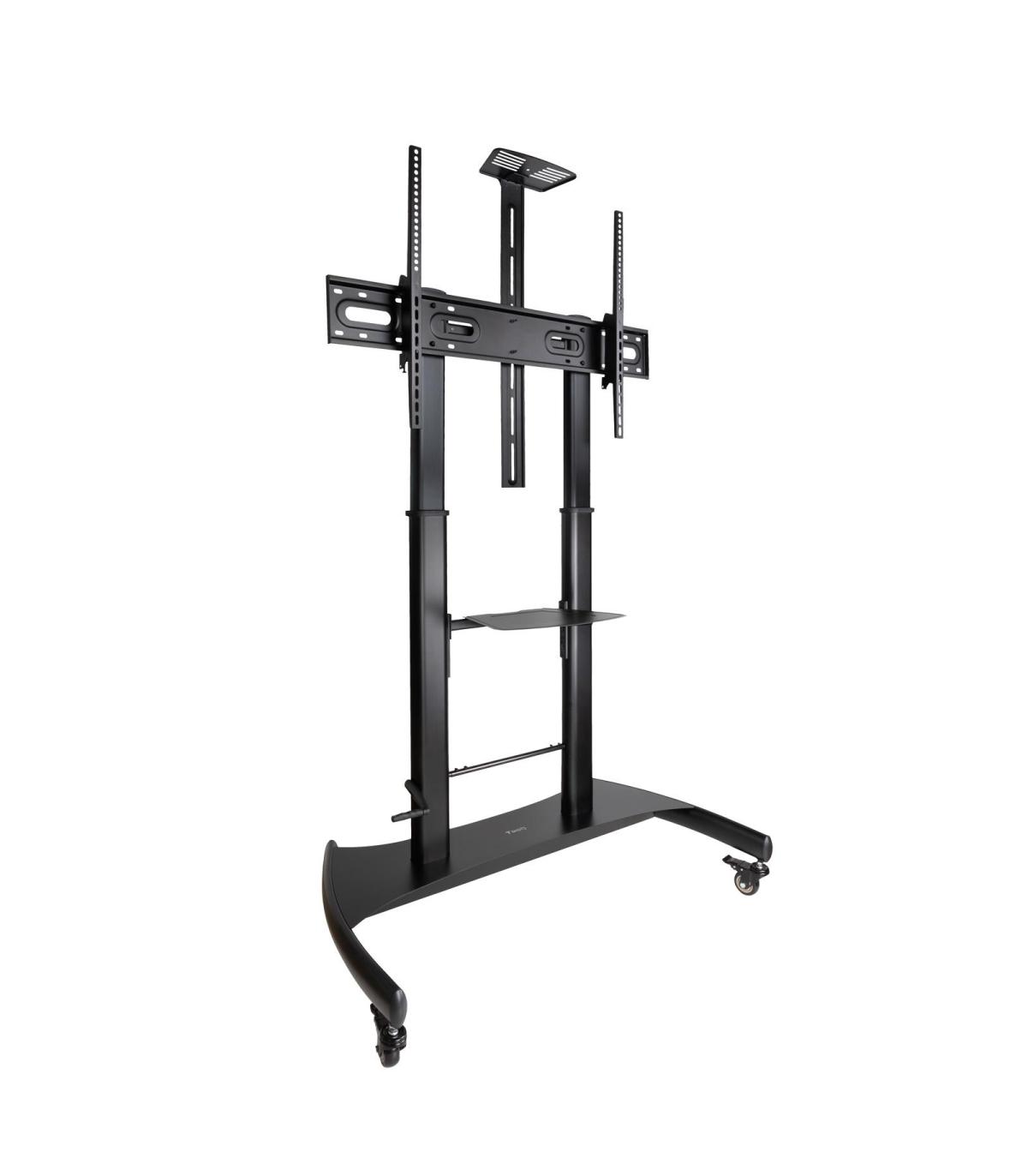 Soporte De Suelo Con Ruedas Inclinable  Nivelable TooQ FS20404HM-B Para TV De 60-100'  Hasta 100kg