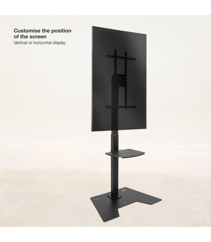 Soporte De Suelo Rotatorio Ajustable TooQ FS2284M-B Para TV De 37-70'  Hasta 70kg