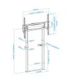 Soporte De Suelo  Pared Elctrico TooQ FSM01-B Para TV 55-100'  Hasta 120kg
