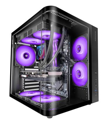 MARS GAMING Semitorre ATX MCCURV Negra
