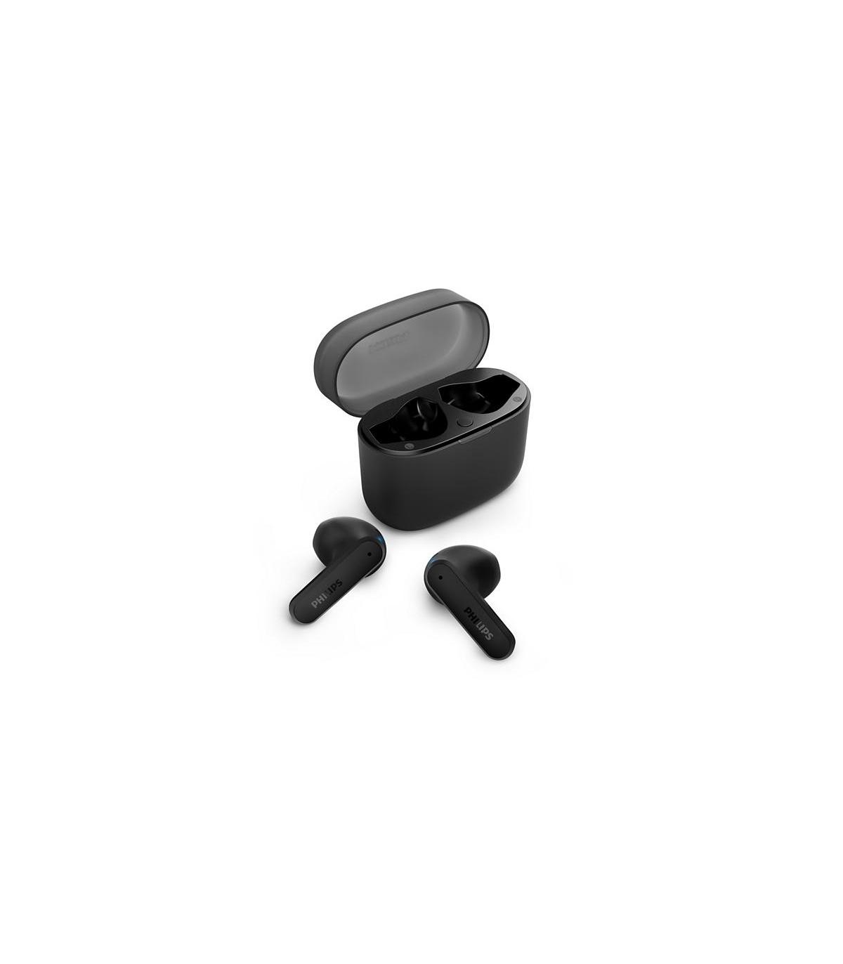 Auriculares Bluetooth Philips TAT2139BK Con Estuche De Carga  Autonoma 7h  Negros