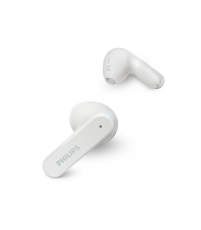 Auriculares Bluetooth Philips TAT2139WH Con Estuche De Carga  Autonoma 7h  Blancos