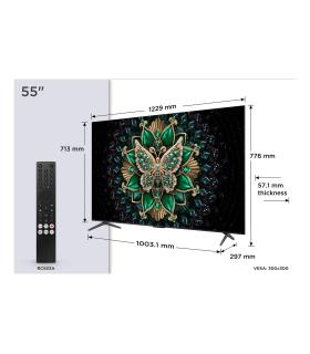 Televisor TCL QLED-Mini LED 55C6K 55'  Ultra HD 4K  Smart TV  WiFi