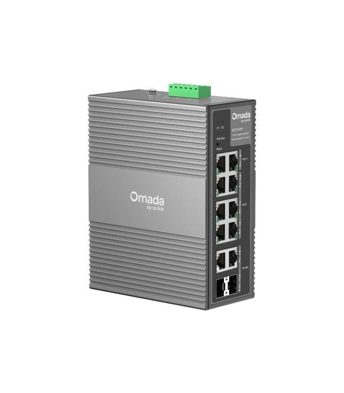 TP-Link Omada IES210GPP Switch Gestionado Gigabit Ethernet (10 100 1000) Energa Sobre Ethernet (PoE) DIN Rail Gris