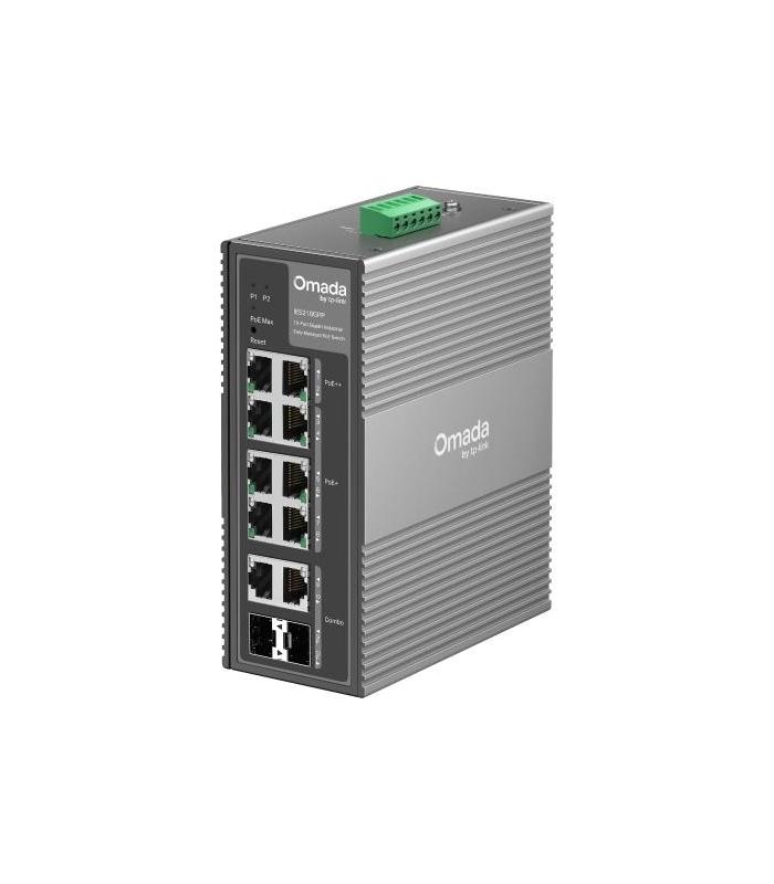 TP-Link Omada IES210GPP Switch Gestionado Gigabit Ethernet (10 100 1000) Energa Sobre Ethernet (PoE) DIN Rail Gris