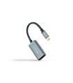 Nanocable Conversor USB-C A DisplayPort 8K Aluminio, 15 Cm, Gris
