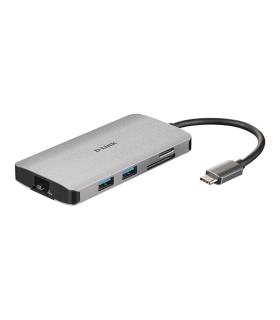 D-Link DUB-M810 Hub USB-C 8 En 1 HDMI Eth CardRead