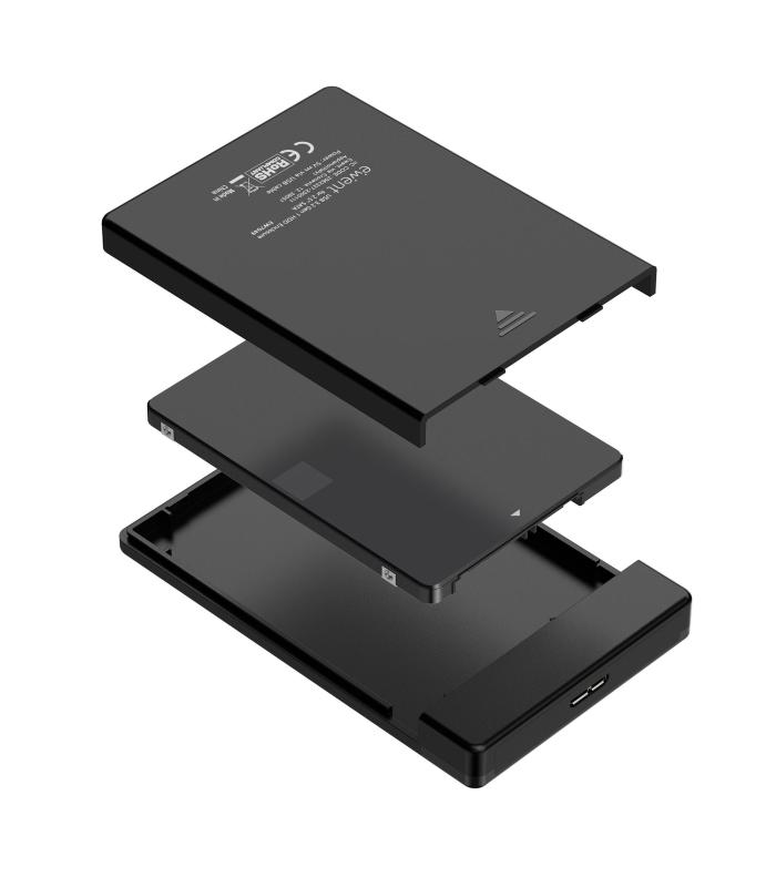 EWENT CAJA HDD SDD SATA 2.5 SIN TORNILLOS USB 3.2