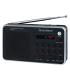 Radio Porttil Sunstech RPD32SL/ con Batera/ Negra y Plateada
