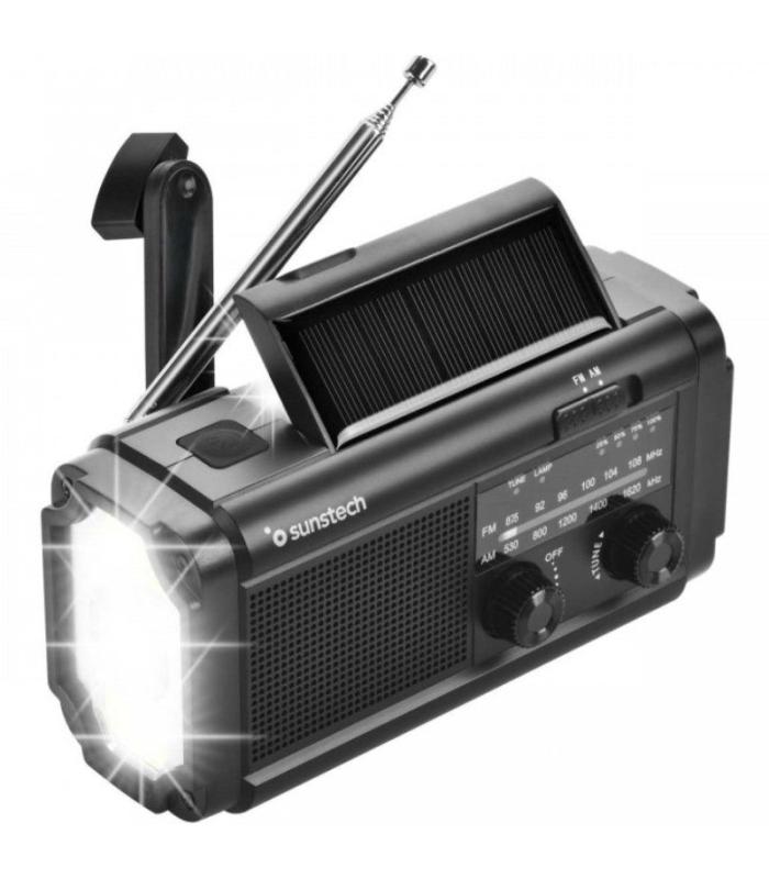 Radio Porttil Sunstech RPE25/ Negra