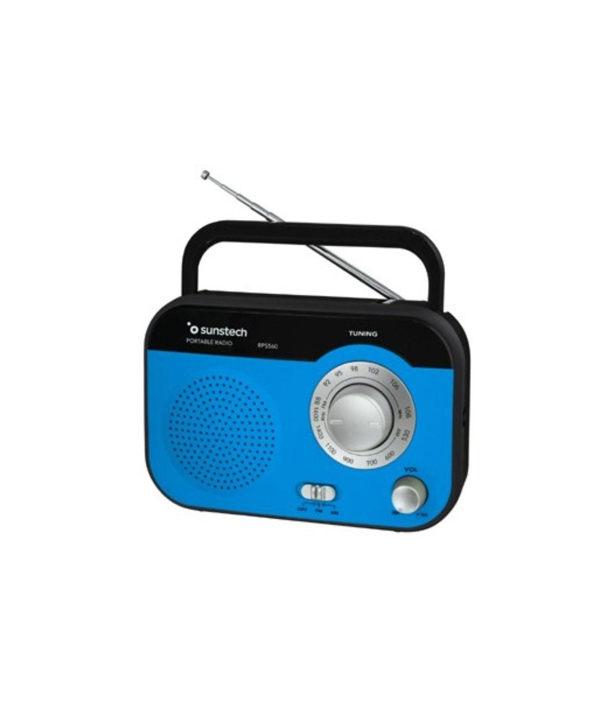 Radio Porttil Sunstech RPS560/ Azul