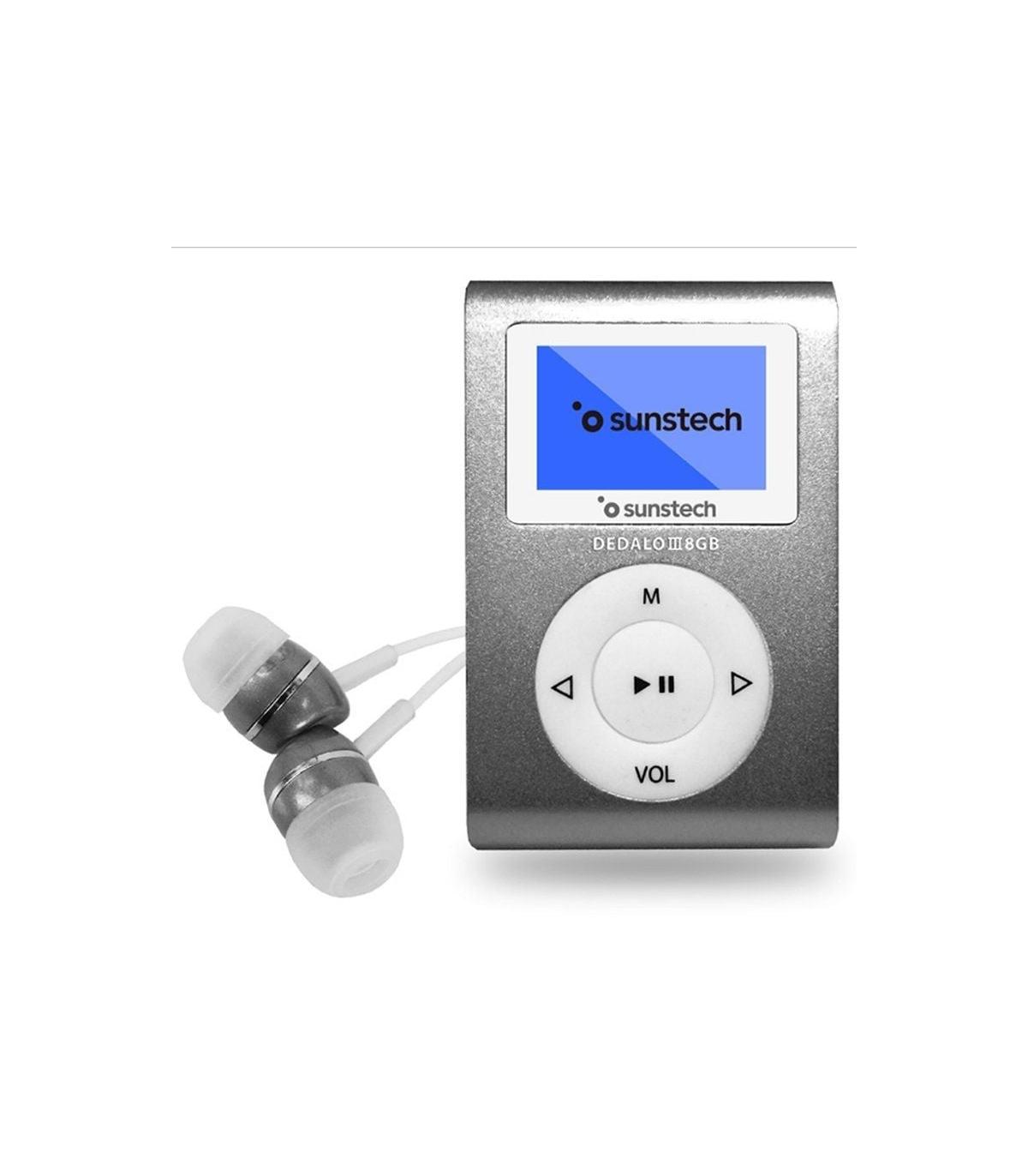 Reproductor MP3 Sunstech Dedalo III/ 8GB/ Radio FM/ Gris