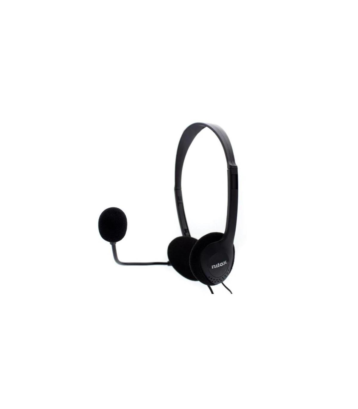Nilox Auriculares NXCM0000004 Doble Jack Negro