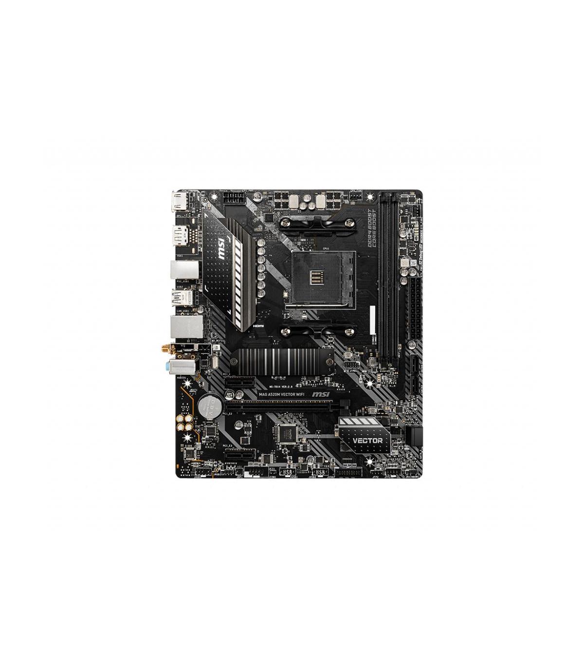 PLACA MSI MAG A520M VECTOR WIFI,AMD,AM4,A520,WIFI,MATX