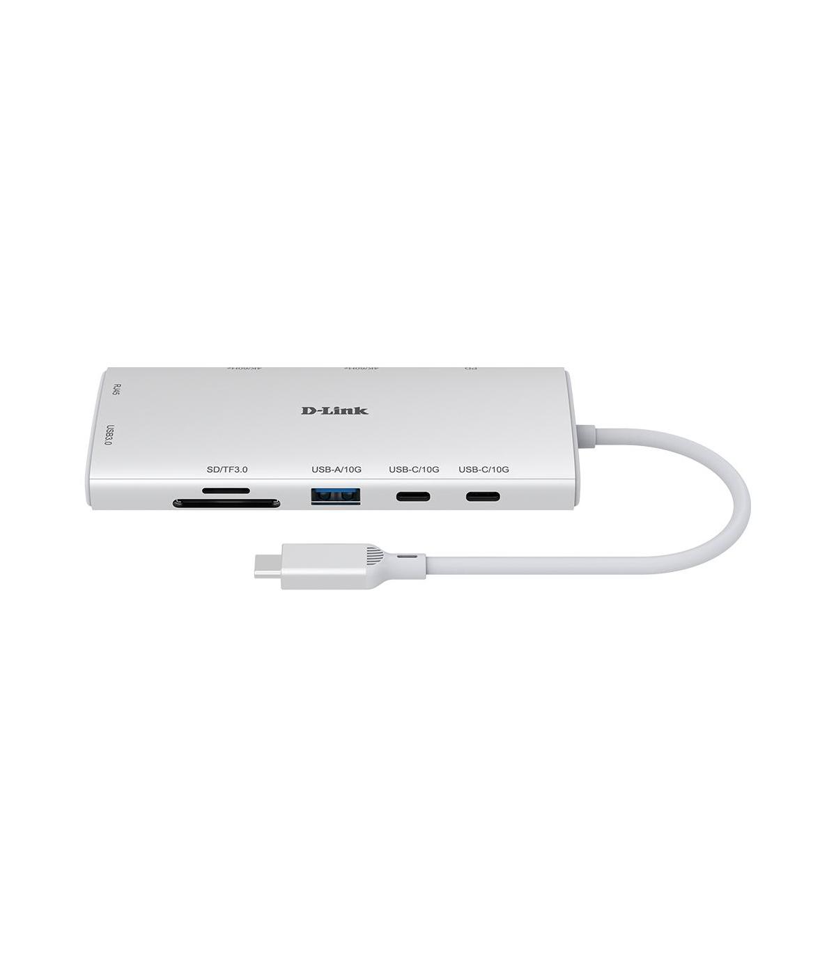 D-Link DUP-A01 Hub USB-C 10 En 1 2xHDMI