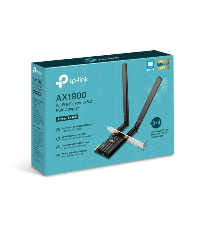 Tarjeta De Red Inalmbrica-PCI Express TP-Link Archer TX20E  1800Mbps  2.4 5GHz