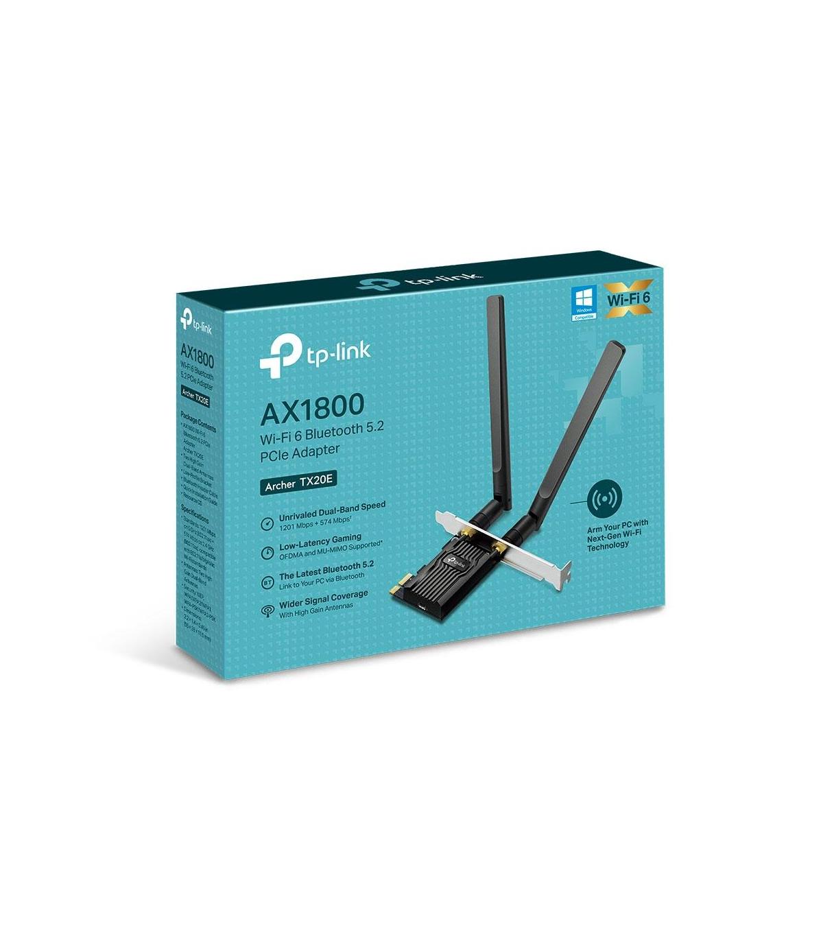 Tarjeta De Red Inalmbrica-PCI Express TP-Link Archer TX20E  1800Mbps  2.4 5GHz